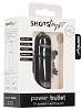 Чёрная вибропуля Shots Media BV Power Bullet SHT028BLK (6,2 см)