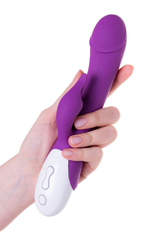 Фиолетовый вибратор с подогревом LoveMoment LM-18620 (21,5 см)