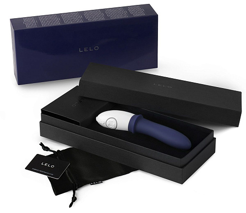 Тёмно-синий мужской вибратор Lelo Billy Deep Blue LEL1030 (17,4 см)