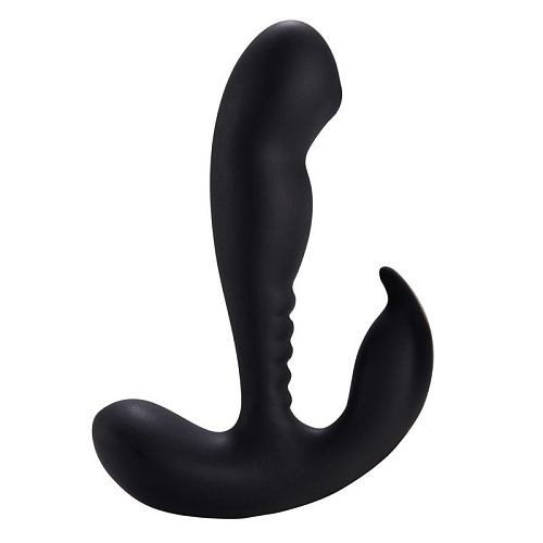 Чёрный вибростимулятор простаты Howells Anal Vibrating Prostate Stimulator with Rolling 182017 black (13,3 см)