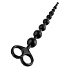 Чёрные анальные бусы из силикона Pipedream Boyfriend Beads PD4651-23 (33,6 см)