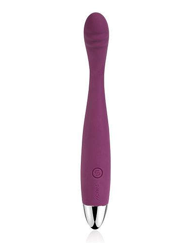 Фиолетовый вибратор с гнущейся головкой Svakom Cici Violet SG-02B (18,2 см)