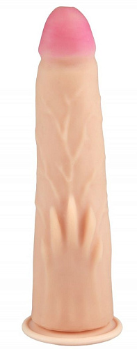 Телесный реалистичный фаллоимитатор Сумерки богов Flex Fix Sistem №79 3205-79 BX DD (23 см)