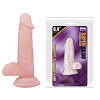 Телесный фаллоимитатор на присоске Baile Super Dildo BW-008094N (16,5 см)