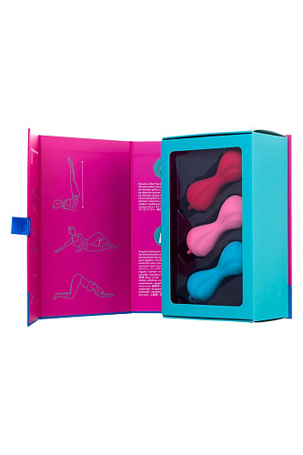 Набор из трёх двойных разноцветных вагинальных шариков Satisfyer Balls J01511