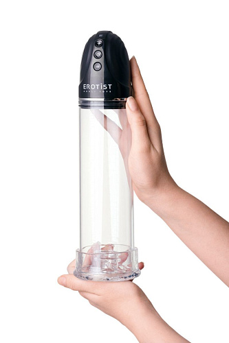 Прозрачная автоматическая вакуумная помпа Erotist Man up pump 548001