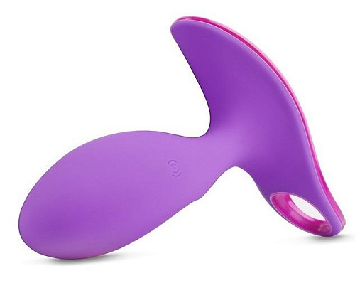 Фиолетовая анальная вибропробка с управлением со смартфона PicoBong SURFER PLUG VIBE PB3692