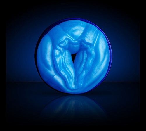 Мастурбатор с двумя клиторами голубого цвета Fleshlight Alien FL668