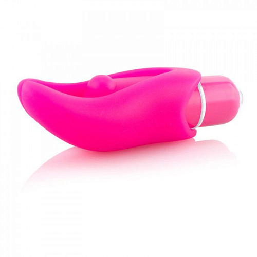 Розовый мощный вибростимулятор с насадкой Screaming O Demon DMN-110