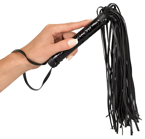 Чёрная многохвостая плеть из полиуретана Orion 24919821001 (39 см)