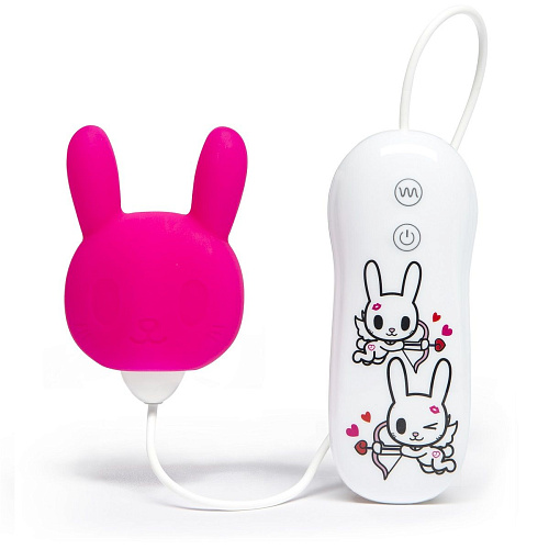 Розовый клиторальный стимулятор-зайчик Tokidoki SILICONE PURPLE BUNNY CLITORAL VIBRATOR E27705