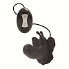 Силиконовый чёрный вибратор-бабочка California Exotic Novelties LOVE RIDER SE-0582-15-3