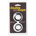 Набор из 2 эрекционных колец чёрного цвета Gopaldas Double Loops 2619-01BLK BCD GP