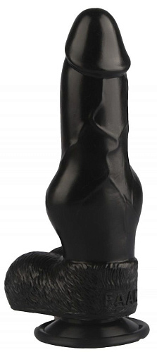 Чёрный анальный фаллоимитатор-реалистик Сумерки богов 1016-47 BX DD (21 см)