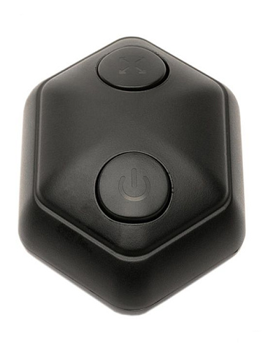 Чёрная расширяющаяся вибропробка с пультом Yuanse Athena G-0023 (11,6 см)