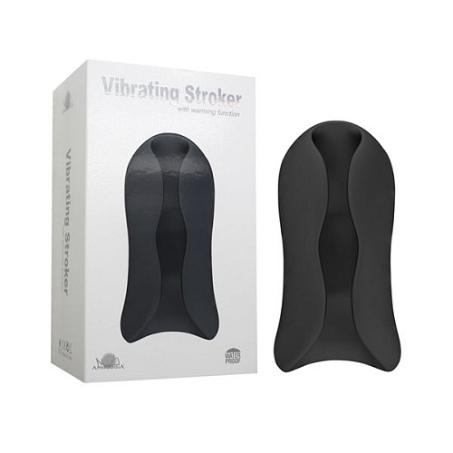 Чёрный вибромастурбатор Howells Vibrating Stroker 182015black