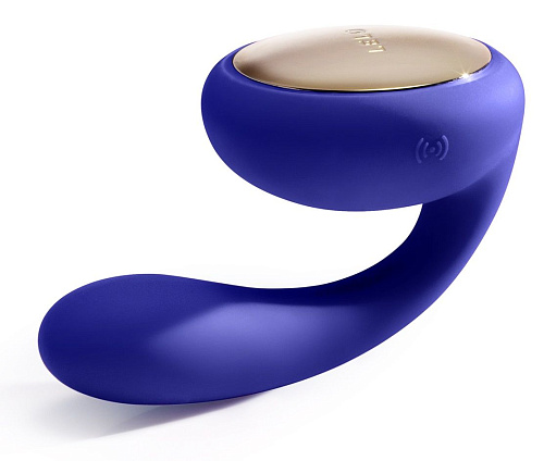 Синий вибромассажёр для пар Lelo Tara Midnight Blue LEL7489
