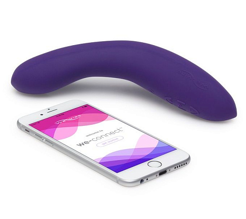 Фиолетовый вибромассажёр We-vibe Rave Purple (19,3 см)
