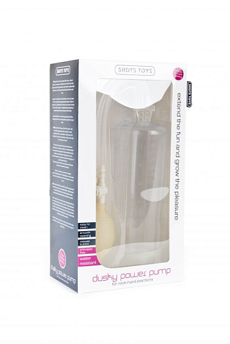 Прозрачная вакуумная помпа Shots Media BV Dusky Power SHT139TRA