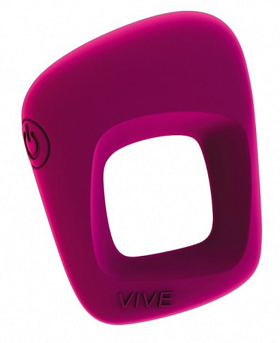 Розовое эрекционное вибрирующее кольцо Shots Media BV Senca VIVE001PNK