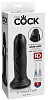 Чёрный необрезанный фаллоимитатор на присоске Pipedream 6 Uncut Cock PD5560-23 (16,5 см)