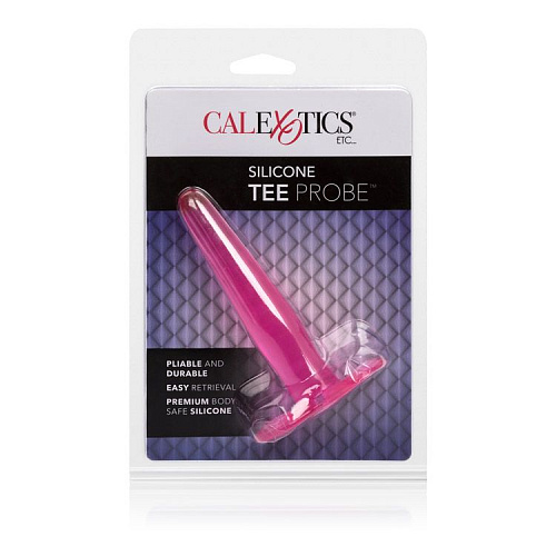 Розовая силиконовая пробка California Exotic Novelties Tee Probes SE-0418-04-2 (12 см)