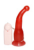 Вибромассажёр-стимулятор точки G на присоске красного цвета Сумерки богов 724-12 CD DD