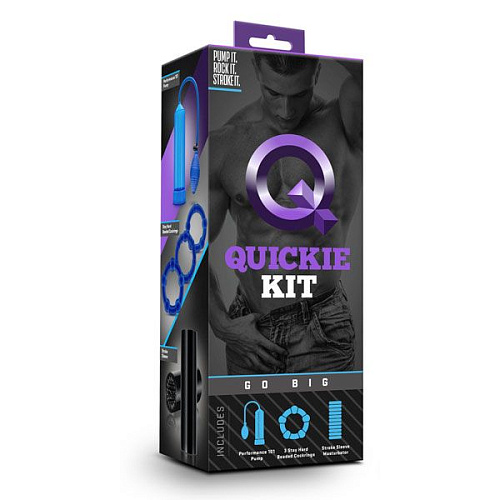 Набор для мужчин из 5 предметов синего цвета Blush Novelties Go Big BL-50122