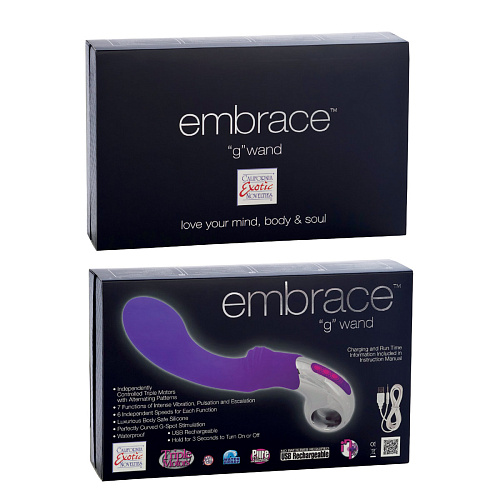Фиолетовый вибратор California Exotic Novelties Embrace G-wand SE-4610-10-3 (21 см)