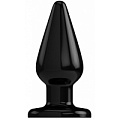 Чёрный анальный стимулятор Shots Media BV Bottom Line 6 Model 2 rubber Black BTM007BLK (15,5 см)