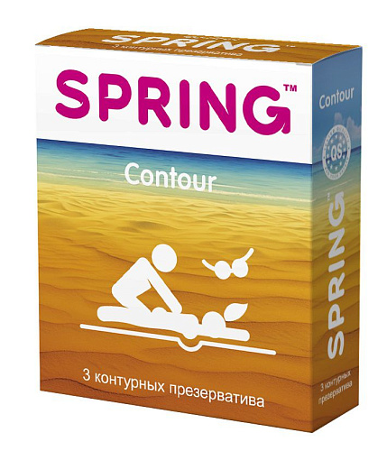 Контурные презервативы SPRING CONTOUR №3 (3 шт)