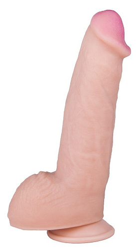 Реалистичный фаллоимитатор телесного цвета на присоске LOVETOY (А-Полимер) REAL Next № 27 562703 (20 см)