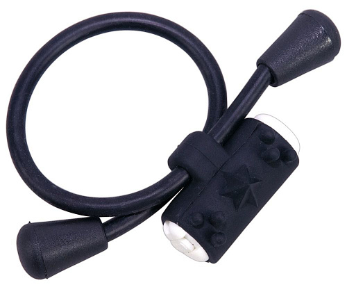 Чёрное эрекционное кольцо-утяжка с вибропулькой Orion 05794590000