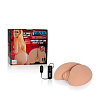 Реалистичная попка и вагина с вибрацией телесного цвета California Exotic Novelties Vivid Raw Teen Assterbator SE-7520-10-3