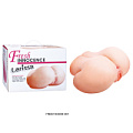 Реалистичная попка с двумя отверстиями телесного цвета NMC «Лариса» FMD013A000