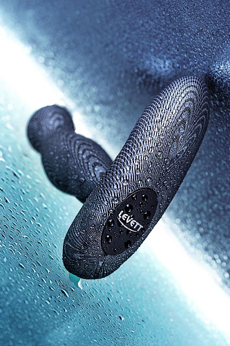 Чёрный вибростимулятор простаты с пультом ДУ Levett Ancus 18001B