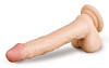 Телесный фаллоимитатор на присоске Brazzers DWS019 (25 см)