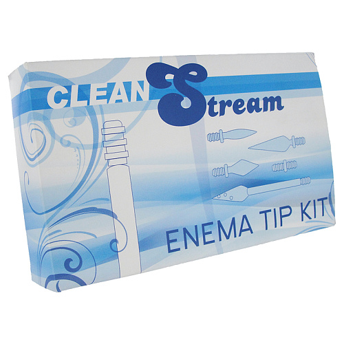 Чёрный комплект наконечников для клизмы различной формы XR Brands KL735