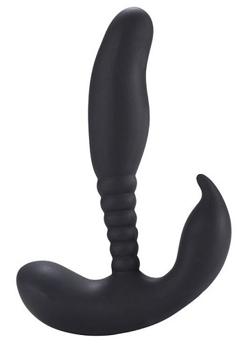 Чёрный стимулятор простаты Howells Anal Pleasure Dual Vibrating Prostate Stimulator 182016Black (13,5 см)