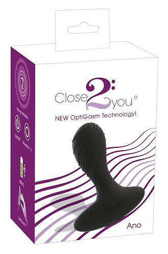 Чёрная анальная вибровтулка Orion Ano 0587931 (10,5 см)