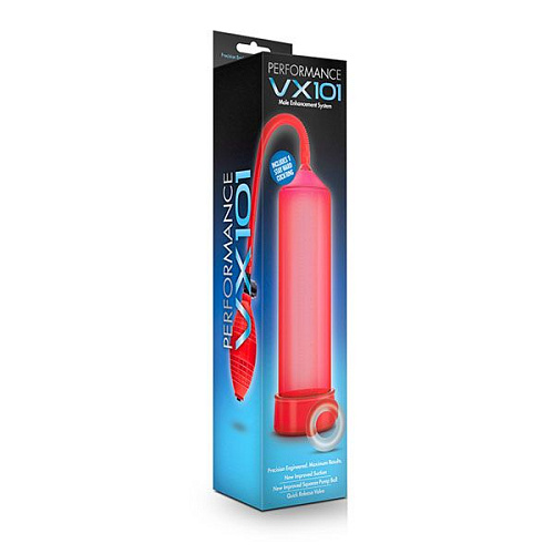 Красная вакуумная помпа Blush Novelties VX101 Male Enhancement Pump BL-01108