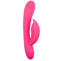 Розовый перезаряжаемый вибромассажёр с функцией поглаживания Baile Sidney BI-014305 (19,5 см)