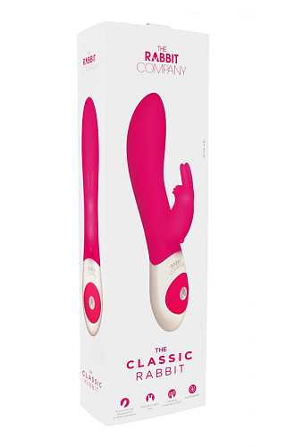 Розовый вибратор с клиторальным зайчиком The Rabbit Company The Classic Rabbit TRC-001HP (22 см)