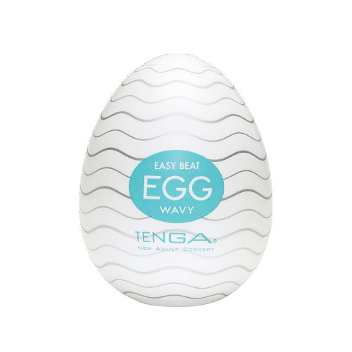 Мастурбатор-яйцо молочного цвета Tenga WAVY EGG-001