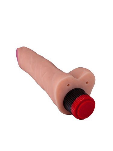 Реалистичный виброфаллос телесного цвета из неоскин LOVETOY (А-Полимер) 808300 (18 см)