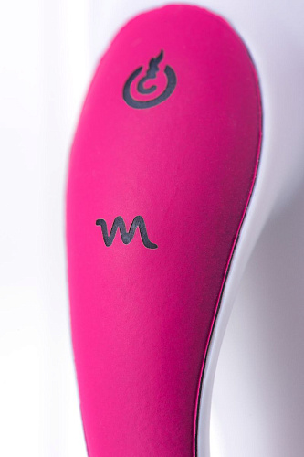 Розовый вибратор с клиторальным стимулятором с подогревом JOS ELLY 783003 (21,5 см)