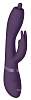 Фиолетовый вибромассажёр-кролик Shots Media BV Nilo VIVE021PUR (22 см)