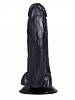 Чёрный сдвоенный фаллоимитатор Сумерки богов №8 351-08 BX DD (13,5 см)