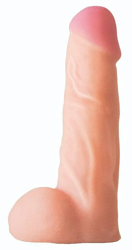 Телесная насадка на Harness с коннектором BLACK LINE LOVETOY (А-Полимер) 841204 (17 см)