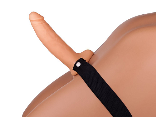 Фаллопротез телесного цвета на чёрной резинке Сумерки богов №3 1005-03 BX DD